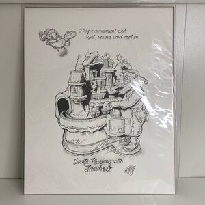 🎅Hallmark Keepsake Club Santa’s Magic Train Print NWT NEW NIB NIP 2018 Ken Crow